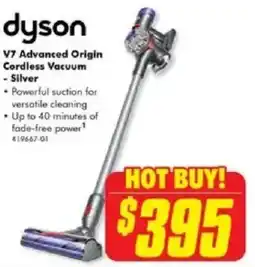 The Good Guys dyson V7 Advanced Origin Cordless Vacuum - Silver offer