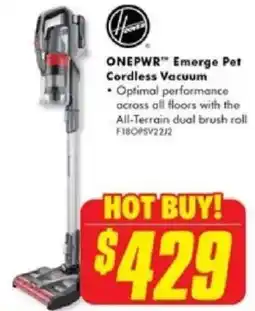 The Good Guys ONEPWR Emerge Pet Cordless Vacuum offer