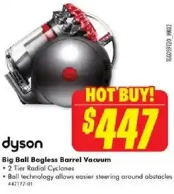 The Good Guys dyson Big Ball Bagless Barrel Vacuum offer