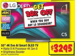 JB Hi-Fi 55" 4K Evo Al Smart OLED TV offer