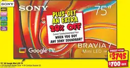 JB Hi-Fi 75" 4K Google Mini LED TV offer