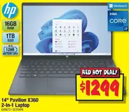 JB Hi-Fi 14" Pavilion X360 2-In-1 Laptop offer