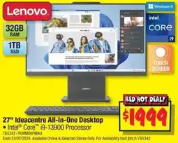 JB Hi-Fi 27" Ideacentre All-In-One Desktop offer