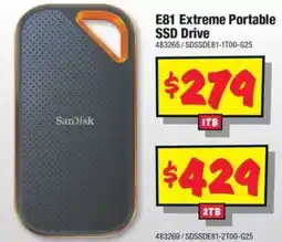 JB Hi-Fi E81 Extreme Portable SSD Drive offer