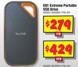 JB Hi-Fi E81 Extreme Portable SSD Drive offer