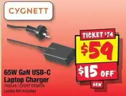 JB Hi-Fi 65W GaN USB-C Laptop Charger offer