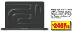 JB Hi-Fi MacBook Pro 14-inch with M4 Chip, 512GB MacBook Pro 14" offer