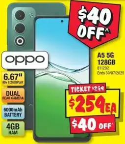 JB Hi-Fi Oppo A5 5G 128GB offer