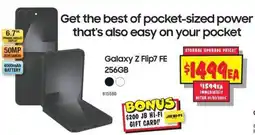 JB Hi-Fi Galaxy Z Flip7 FE 256GB offer