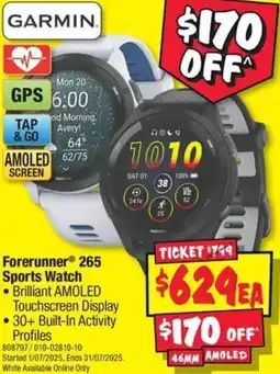 JB Hi-Fi Forerunner 265 Sports Watch offer