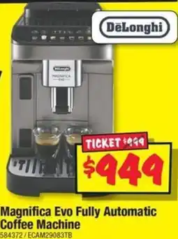 JB Hi-Fi Magnifica Evo Fully Automatic Coffee Machine offer