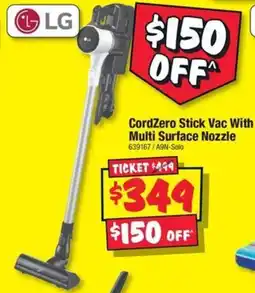 JB Hi-Fi CordZero Stick Vac With Multi Surface Nozzle offer
