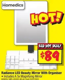 JB Hi-Fi Radiance LED Beauty Mirror With Organiser offer