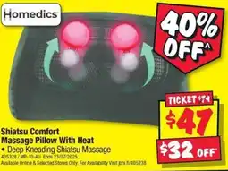 JB Hi-Fi Shiatsu Comfort Massage Pillow With Heat offer