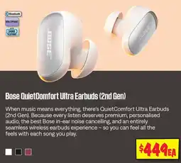 JB Hi-Fi Bose QuietComfort Ultra Earbuds offer