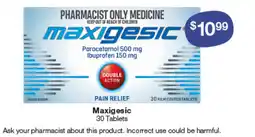 Pharmacy Best Buys Maxigesic offer