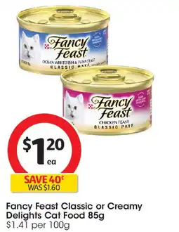 Coles Fancy feast classic or creamy delights cat food offer