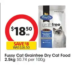 Coles Fussy cat grainfree dry cat food offer