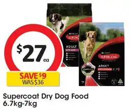 Coles Supercoat dry dog food offer