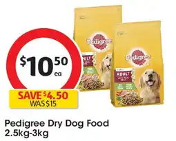 Coles Pedigree dry dog food offer