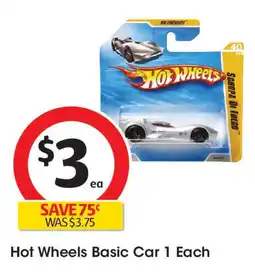 Coles Hot wheels basic car 1 each offer