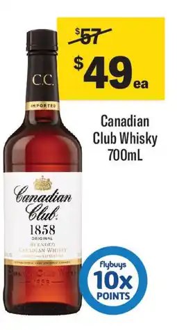 Coles Canadian club whisky offer