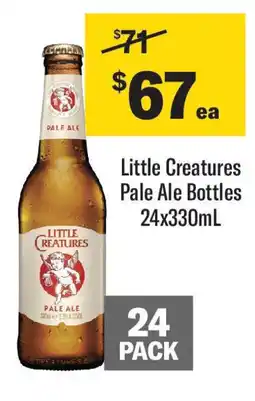 Coles Little creatures pale ale bottles offer