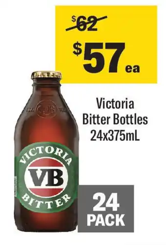 Coles Victoria bitter bottles offer