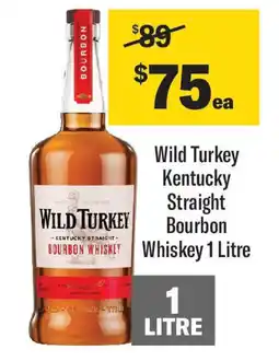 Coles Wild turkey kentucky straight bourbon whiskey offer
