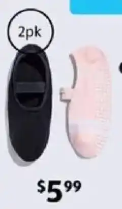ALDI Women's yoga grip socks 2pk offer