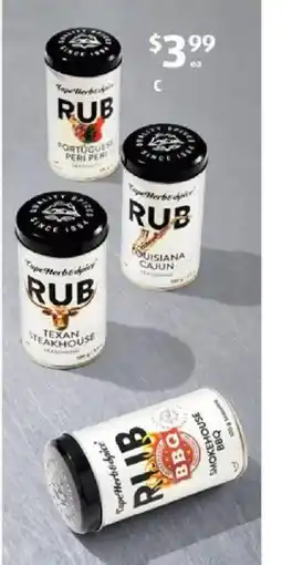 ALDI Cape herb & spice meat rub offer