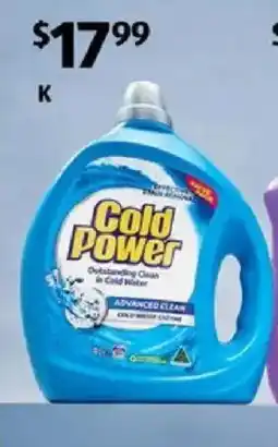 ALDI Cold power laundry liquid offer