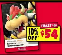 JB Hi-Fi Nintendo shop offer