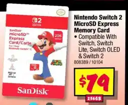 JB Hi-Fi Nintendo switch 2 microsd express memory card offer