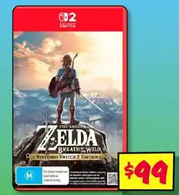 JB Hi-Fi The legend of zelda breath wild nintendo switch 2 edition offer