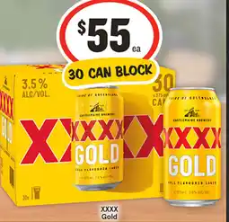 IGA Liquor XXXX Gold offer