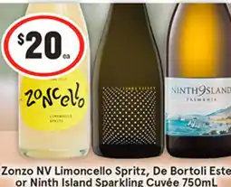 IGA Liquor Zonzo nv limoncello spritz, de bortoli este or ninth island sparkling cuvée offer