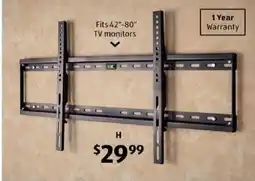 ALDI Low profile tv wall bracket offer