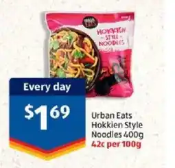 ALDI Urban eats hokkien style noodles offer