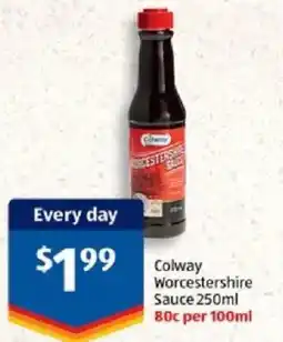 ALDI Colway worcestershire sauce offer