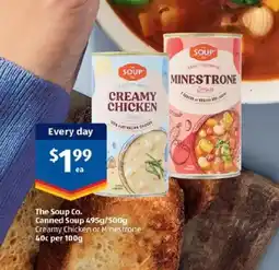 ALDI The soup co. canned soup offer