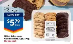 ALDI Billie's bakehouse mixed biscuits 24pk offer