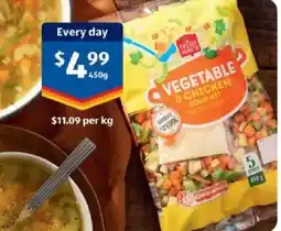 ALDI Vegetable & chicken soup kit offer
