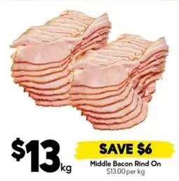 Drakes Middle Bacon Rind On offer