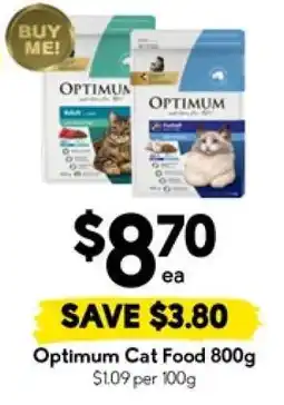 Drakes Optimum Cat Food 800g offer