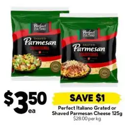 Drakes Perfect Italiano Grated or Shaved Parmesan Cheese 125g offer