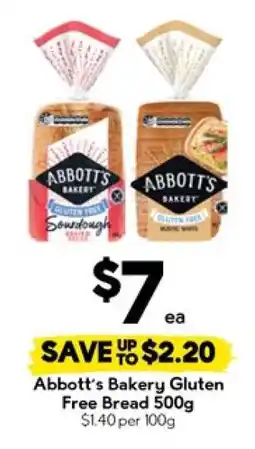 Drakes Abbott’s Bakery Gluten Free Bread 500g offer