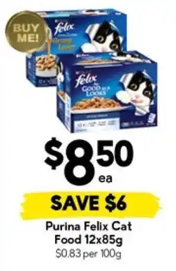 Drakes Purina Felix Cat Food 12x85g offer