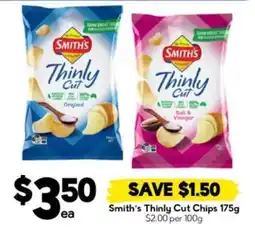Drakes Smith's Thinly Cut Chips 175g offer