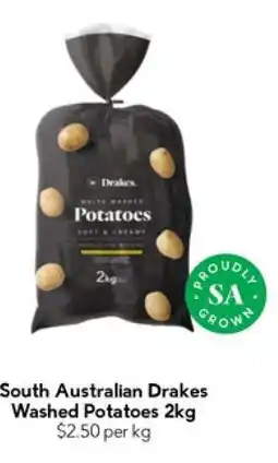 Drakes South Australian Drakes Washed Potatoes 2kg offer